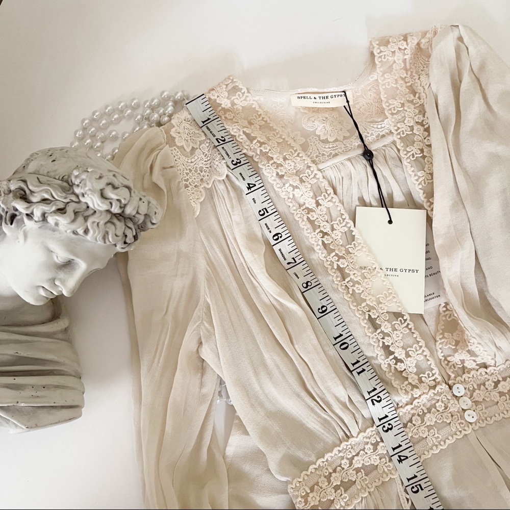 NWT Spell Le Gauze Lace Duster - Picture 10 of 16